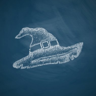 Cadı şapkası Icon el çekilmiş