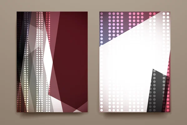 Ensemble de brochures dans un style abstrait — Image vectorielle