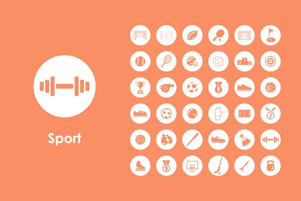 Set van sport pictogrammen — Stockvector