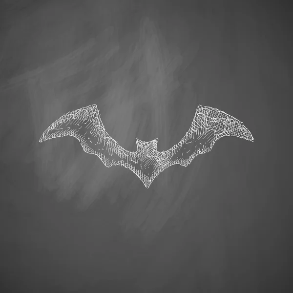 手画的蝙蝠图标 — 图库矢量图片