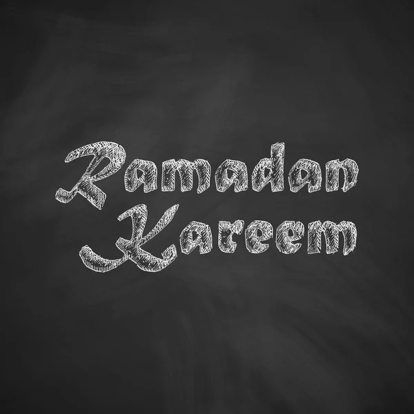 Hand getekende Ramadan Kareem pictogram — Stockvector