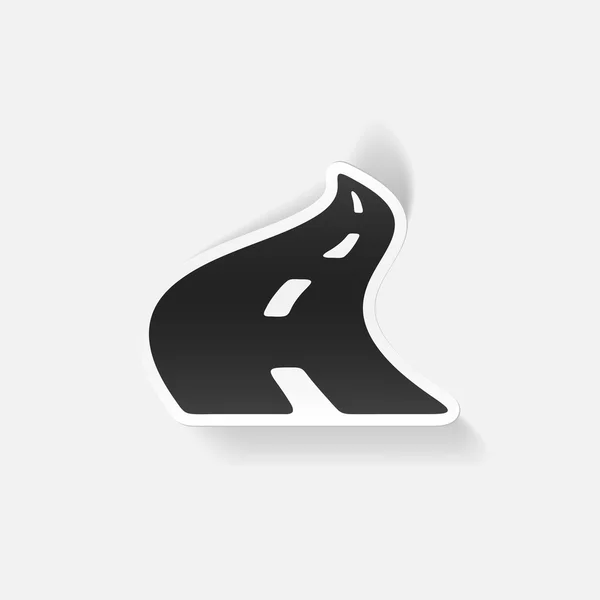 現実的な道路設計 — ストックベクタ