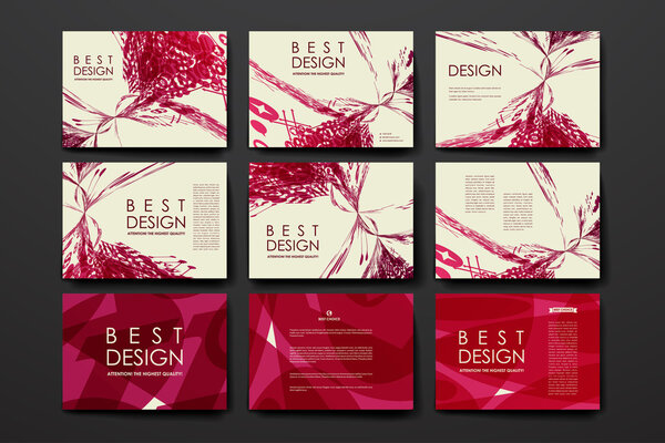 Set of brochure design templates