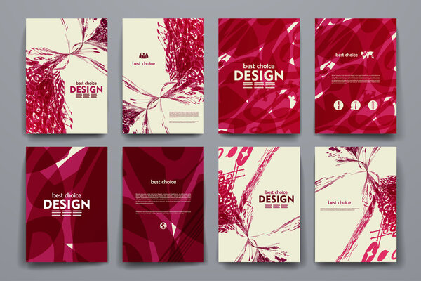 Set of brochure design templates
