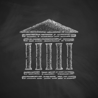 Adliye el çekilmiş simgesi