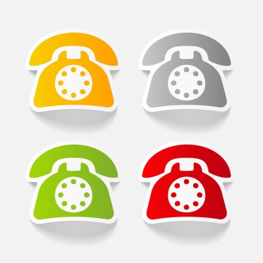 telefon gerçekçi çıkartmaları