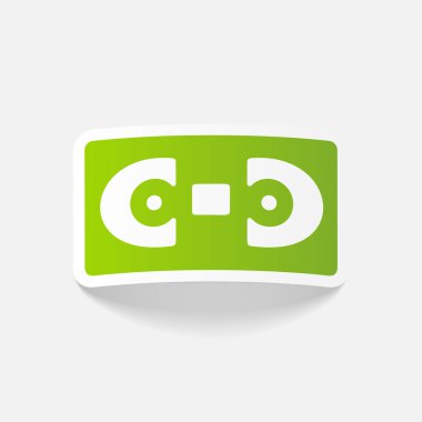 video kasetleri gerçekçi etiket