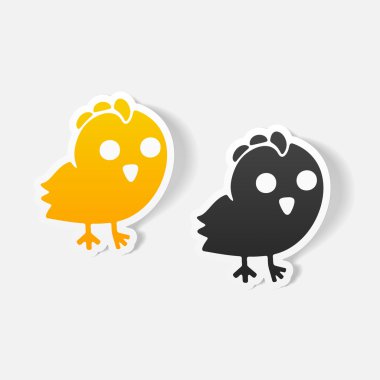 tavuk gerçekçi çıkartmaları