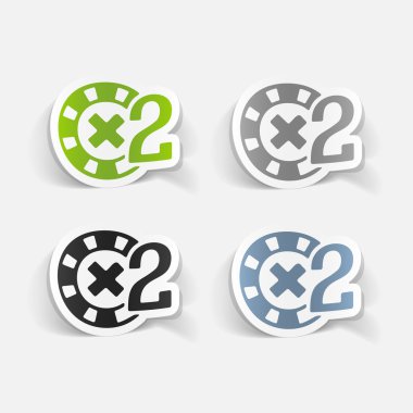 fiş Casino gerçekçi çıkartmaları