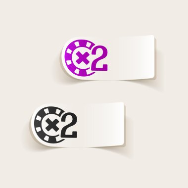 fiş Casino gerçekçi çıkartmaları