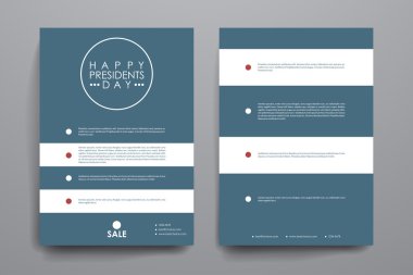 Broşür, poster tasarım şablonları kümesi