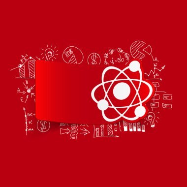 Çizim atom illüstrasyon