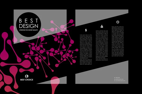 Набір брошур, шаблони дизайну плакатів — стоковий вектор