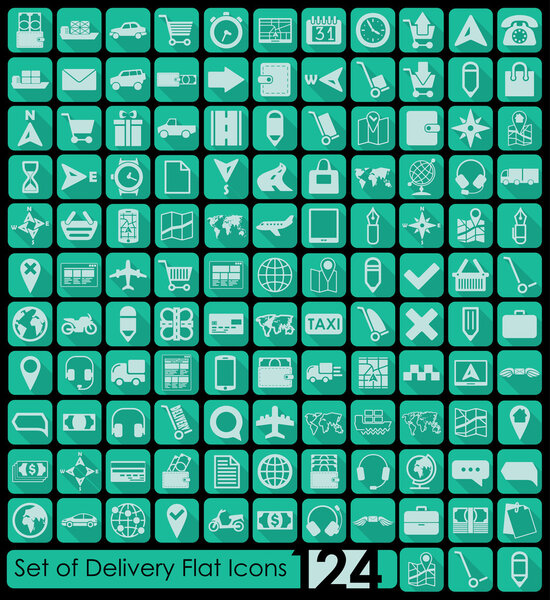 Набор значков доставки
