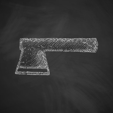 balta el çekilmiş simgesi