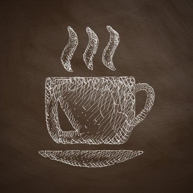 kahve el çekilmiş simgesi