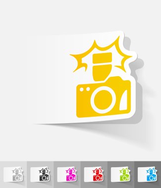 kamera kağıt etiket