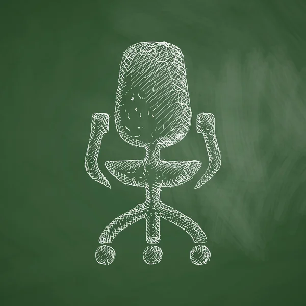 Ikona kancelářské židle — Stockový vektor