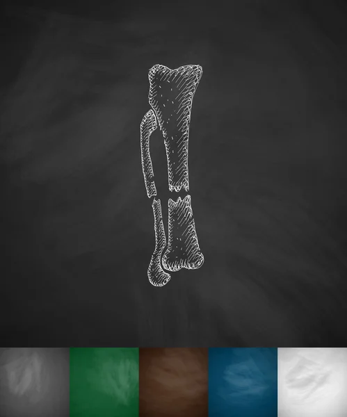 Radiographies de l'icône des os cassés — Image vectorielle