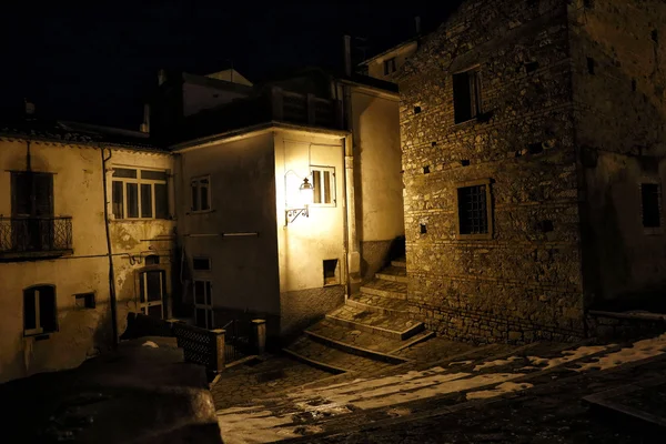 Aldeias antigas à noite — Fotografia de Stock
