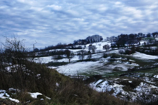 Paesaggio invernale in Italia — Foto Stock