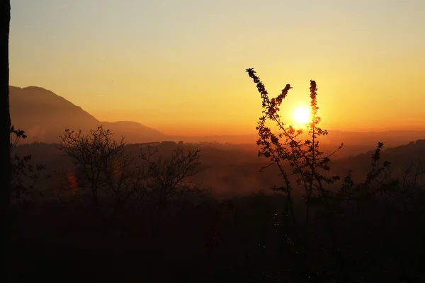 Kış günbatımı İtalya  