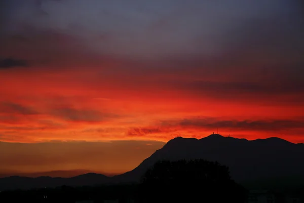 I colori del cielo all'ora del tramonto — Foto Stock