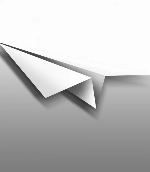 Avión de papel. Concepto de papel correo . — Foto de Stock