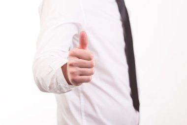 adam el başparmak gösterilen yakın çekim