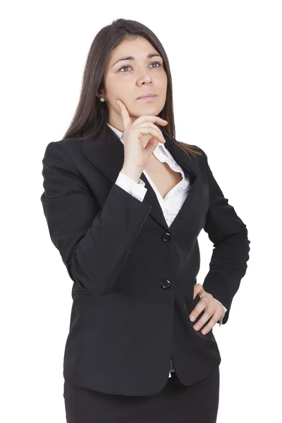 Businesswoman thinking a new project — Stock Photo, Image
