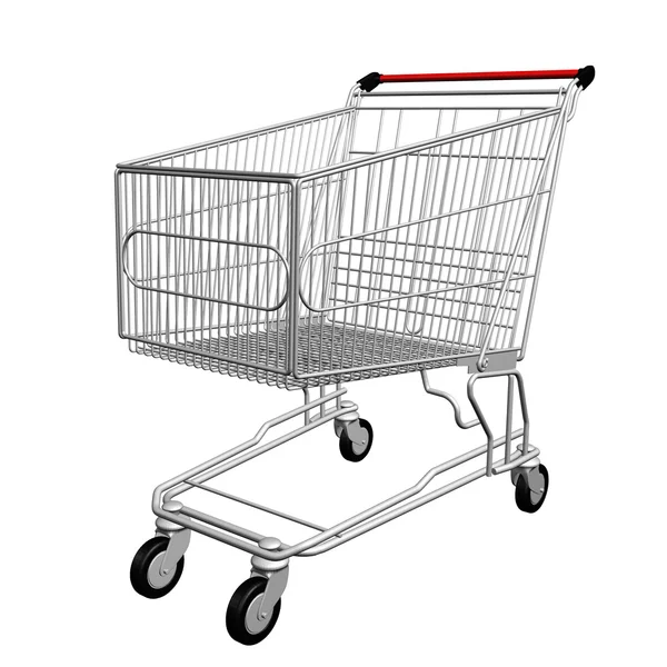 3d shopping cart — Stock Photo, Image