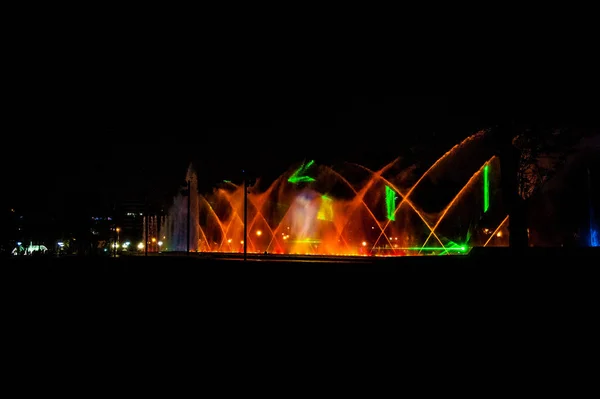 Water Light Games Magic Water Circuit World Largest Fountain Complex — Stock Photo, Image