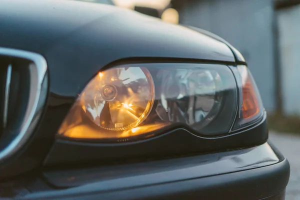 Frisch Polierte Autoscheinwerfer — Stockfoto