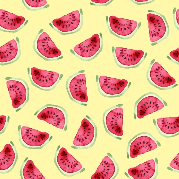 Karpuz seamless modeli. El suluboya resim çekilmiş