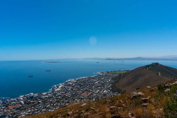 Cape Town şehrinin üst görüntüsü 