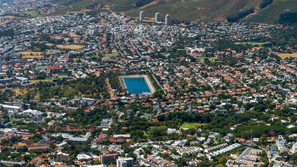 Cape Town şehrinin üst görüntüsü 