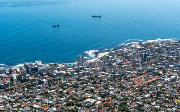Cape Town şehrinin üst görüntüsü 