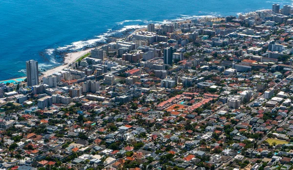 Cape Town şehrinin üst görüntüsü 