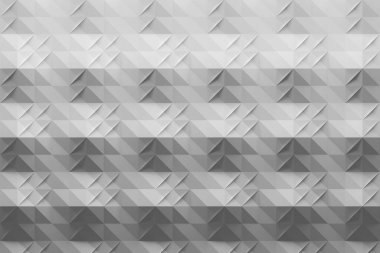 Origami tarzında katlanmış beyaz gri desen. 3d illüstrasyon.