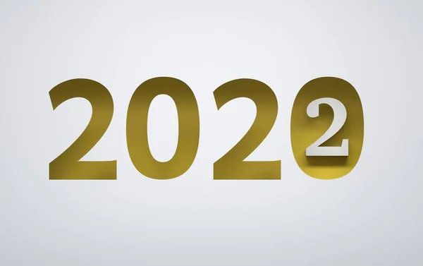 Nouvel Fond Avec Grands Nombres Jaunes Gras 2022 Sur Fond — Photo