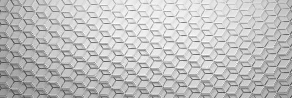 Large Bannière Avec Carreaux Hexagonal Maille Exagérée Sur Dessus Illustration — Photo