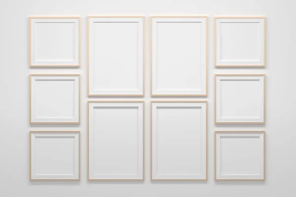 A4 ve 1 'in büyük bir model şablonu; 1 boş çerçeve. 3d illüstrasyon.