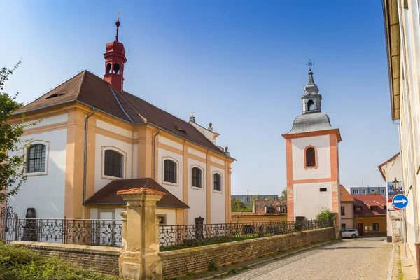 Kostel Svateho Vojtecha Kerk Het Historische Centrum Van Litomerice Tsjechië — Stockfoto