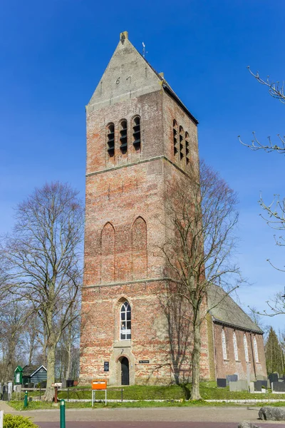 Historische Kirche Der Friesischen Stadt Wijckel Gaasterland Niederlande — Stockfoto