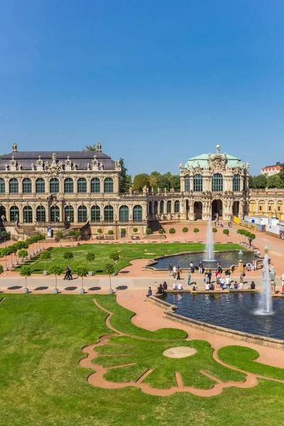 Pátio Histórico Complexo Palácio Zwinger Dresden Alemanha — Fotografia de Stock