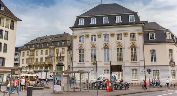 Panorama Des Historischen Rathauses Zentralen Marktplatz Von Bonn — Stockfoto