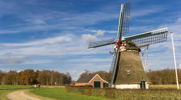 Panorama Del Histórico Molino Viento Oudemolen Países Bajos — Foto de Stock
