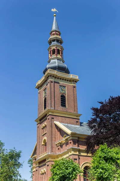 Tower Historic Church Farmsum Netherlands — Stok fotoğraf