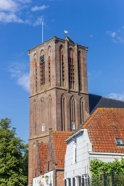 Torre Histórica Igreja Nicolaas Elburg Países Baixos — Fotografia de Stock