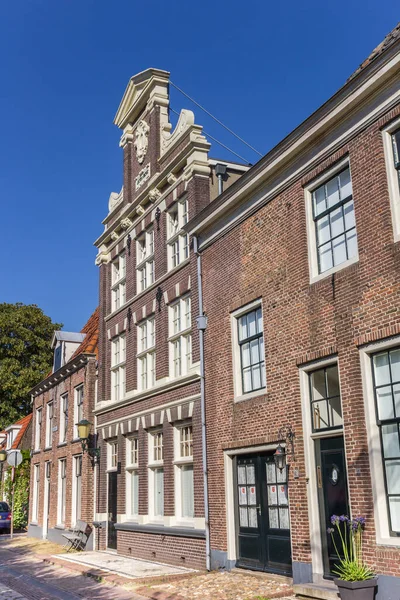 Straat Met Historische Huizen Vissersdorp Elburg Nederland — Stockfoto